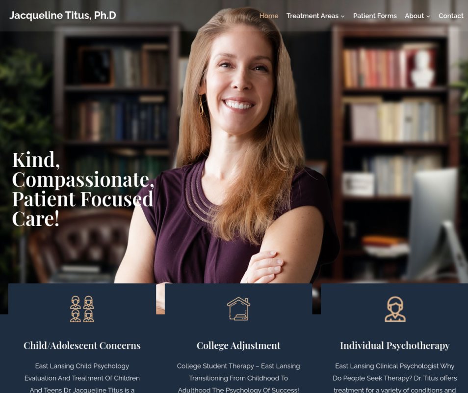 Work Jacqueline Titus, Ph.D home page