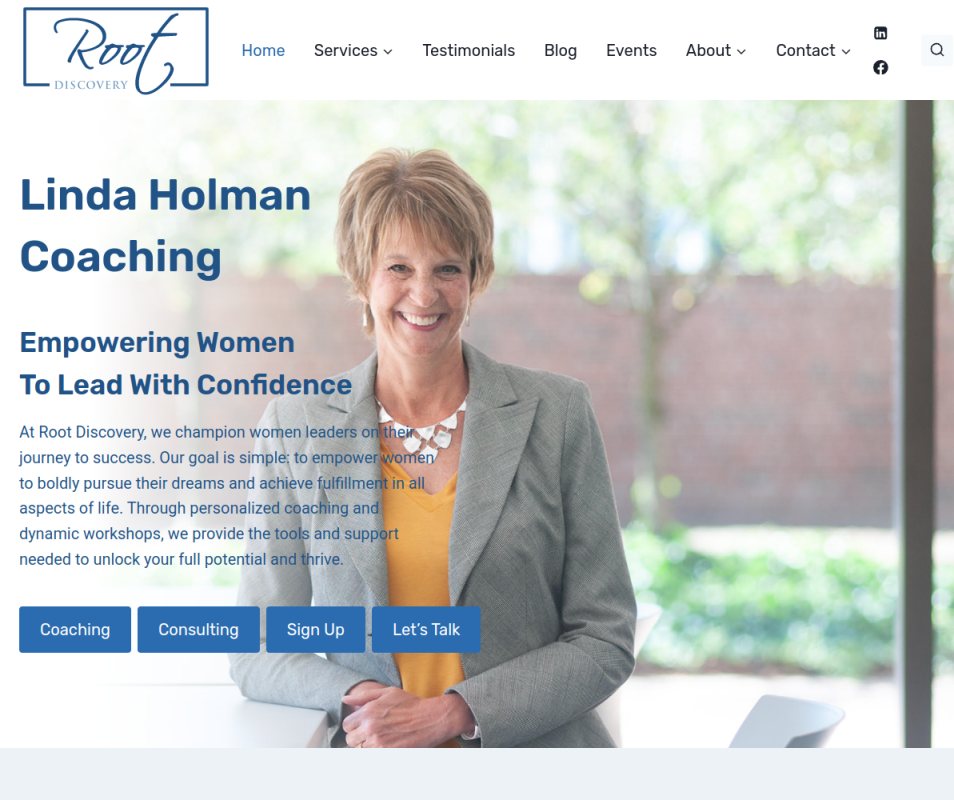 Work Linda Holman Coaching home page